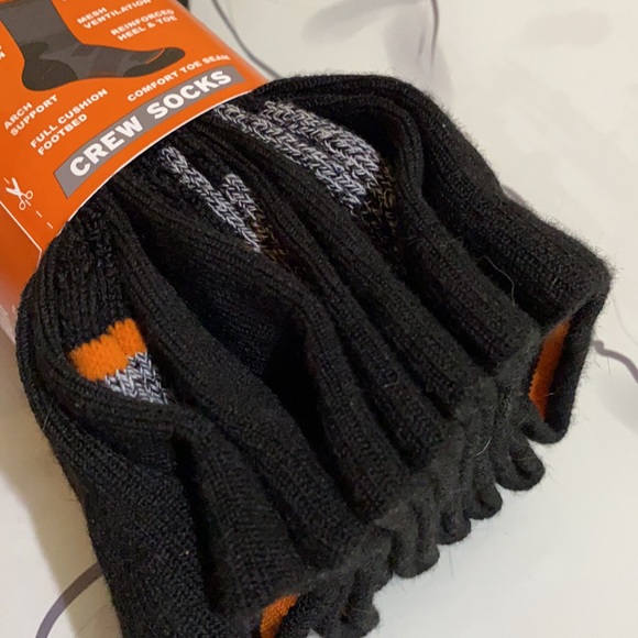 Men’s Weatherproof Vintage Outdoor Crew Socks in Black - 4 packs - Picture 7 of 10